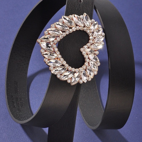 Red Rhinestone Heart Belt - Picture 15 of 15